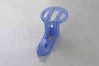 Мебельный крючок Poliplast КП-ПС одинарный - прозрачный синий
