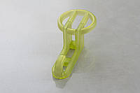 Мебельный крючок Poliplast КП-ПЗ одинарный - прозрачный зелёный