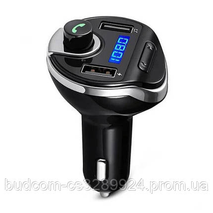 Трансмітер для авто FM MOD-T20, USB, MicroSD. Колір чорний, фото 2