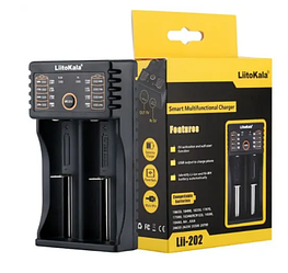 Розумний зарядний пристрій Liitokala Lii-202 Li-ion 18650 Ni-MH, 2 канали