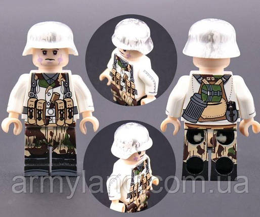 Военные фигурки,Немецкий солдат зима №9 1шт, BrickArms, фото 2
