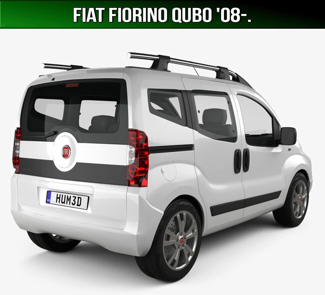 ЄВА килимок в багажник Fiat Fiorno Qubo '08-. (Фіат Фіоріно Кубо)