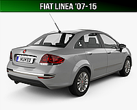 ЕВА коврик в багажник Fiat Linea '07-15 (Фиат Линеа)