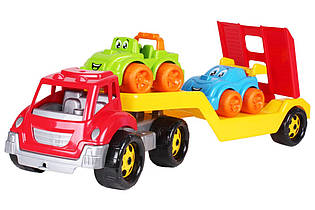 Іграшка для хлопчика "Автотяг із набором машинок ТехноК", іграшкові машинки