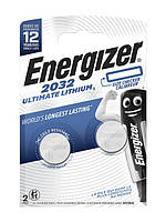 Дисковая батарейка ENERGIZER Ultimate Lithium Cell 3V CR2032 (2шт)