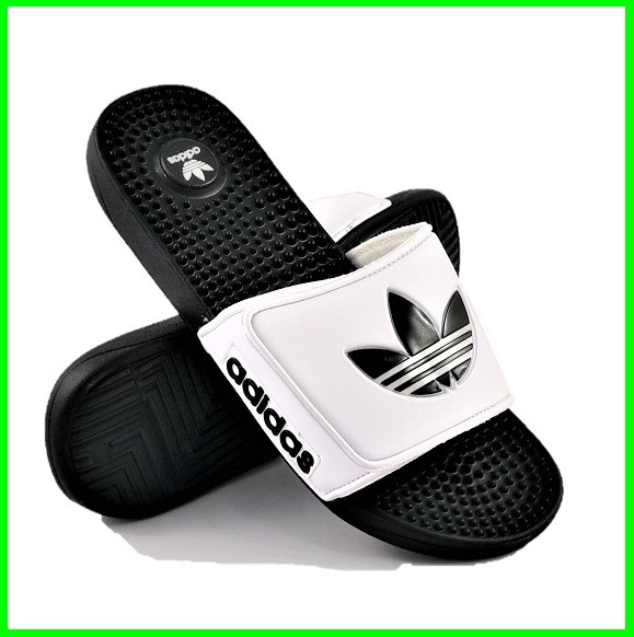 Мужские Шлёпанцы Тапочки ADIDAS Сланцы Массажёры Адидас Белые (размеры: 41)