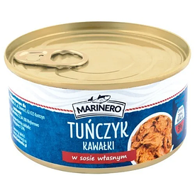 Тунець у власному соку Marinero Tunczyk Kawalki 185/130 г.