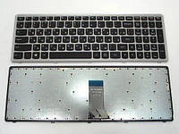 Клавиатура для LENOVO IdeaPad U510, Z710 ( RU Black Silver frame). Оригинал.