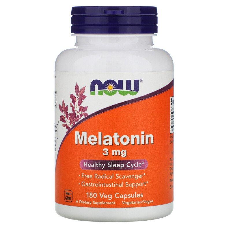 Melatonin 3 мг Now Foods 180 капсул, фото 1
