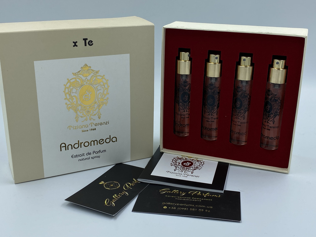 Набір Оригінал TIZIANA TERENZI LUNA COLLECTION ANDROMEDA extrait de parfum 4 × 11 ml 
Made in UAE  парфюм ЛЮКС  237