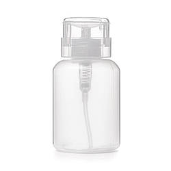 Баночка для рідини з помпою 150мл, кришка біла