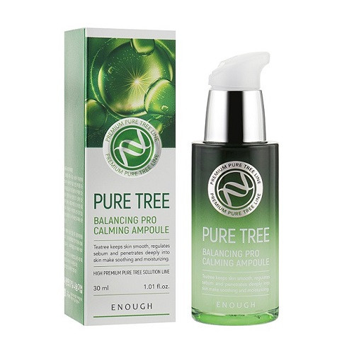 Enough Premium Pure Tree Balancing Pro Calming Ampoule Заспокоюча сироватка з екстрактом чайного дерева, 30