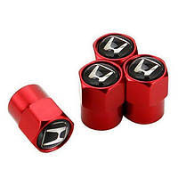 Ковпачки на ніпель для автомобіля Хонда Alitek Short Red Honda (4 шт.)