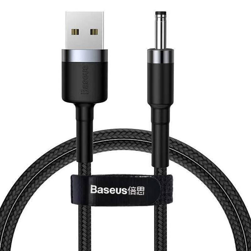 

Кабель Baseus USB Cafule DC 3.5mm CADKLF-G1 Grey/Black 1m