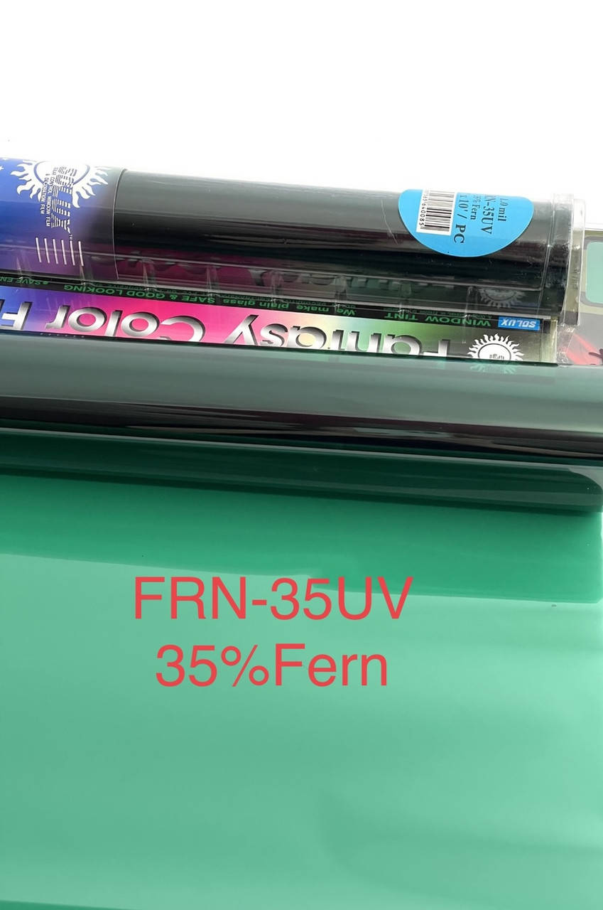 

35%Fern плёнка тонировочная Solux на авто: 50смх3м, Зелёный