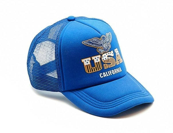 

Кепка Тракер синяя USA California (люкс) синяя, Синий