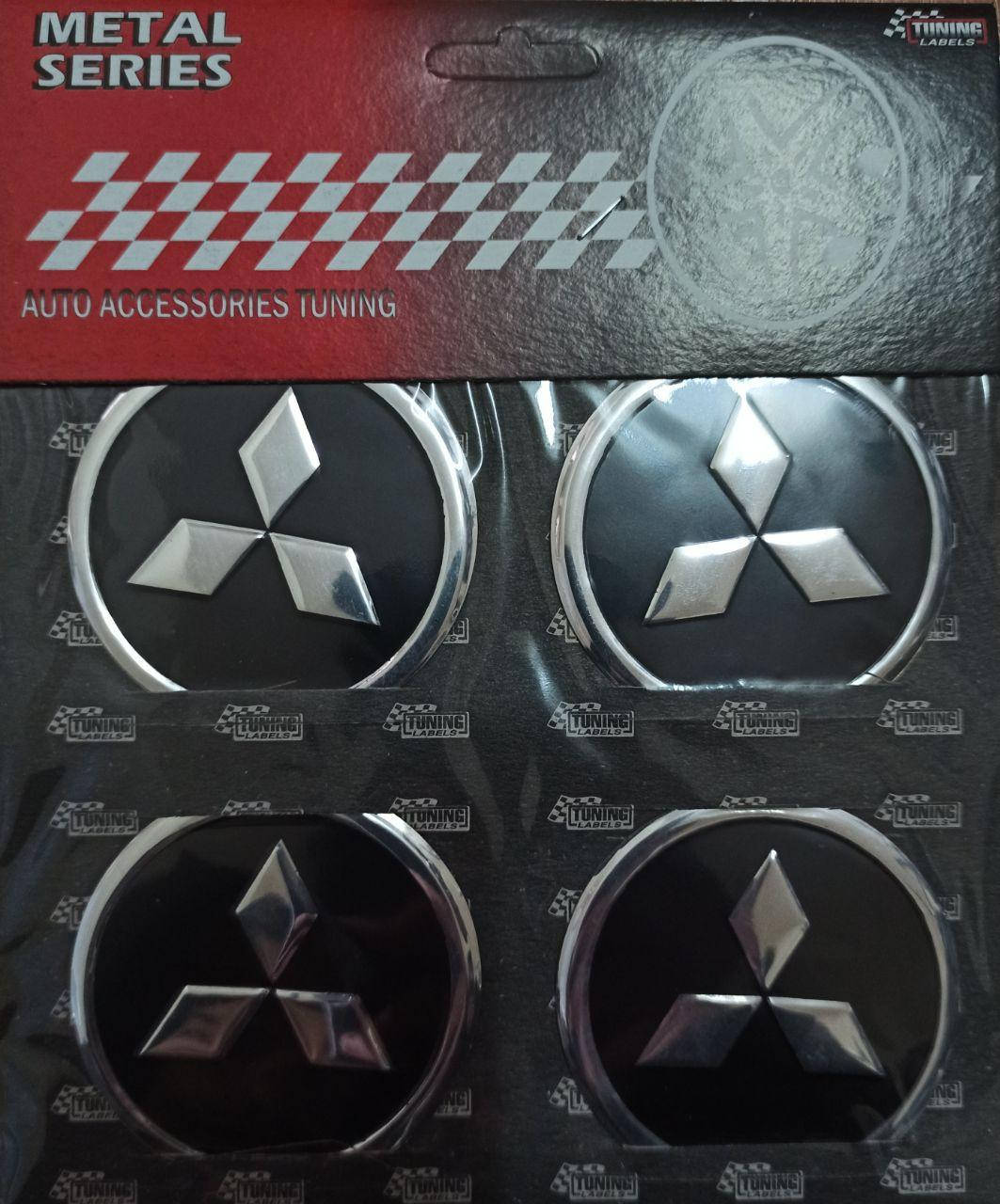 

Силиконовые наклейки на колпаки и диски Mitsubishi, Черный