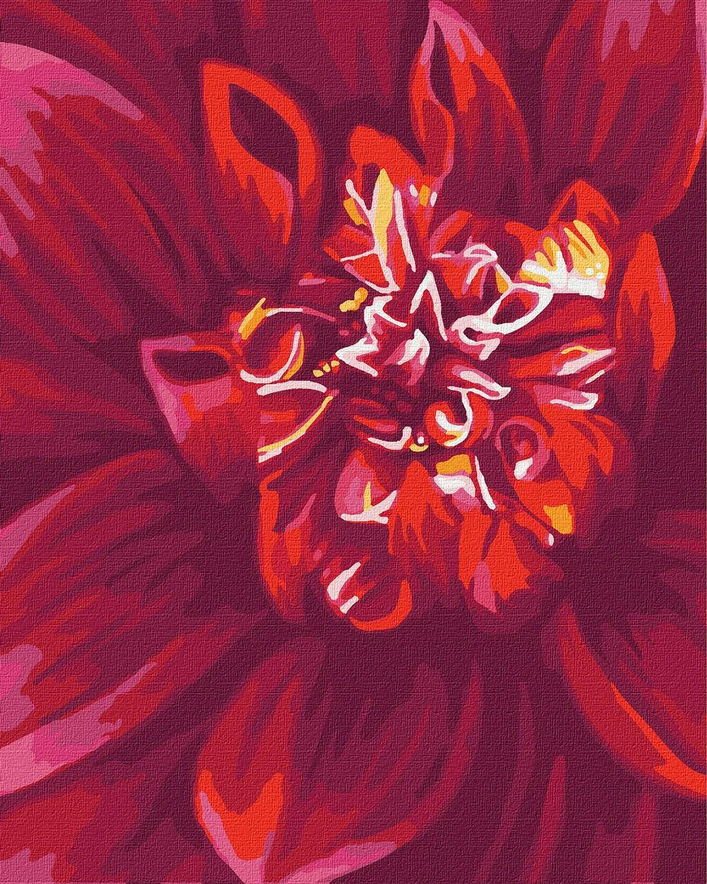 

Картина по номерам Яркий георгин 40х50 Идейка (KHO2092)