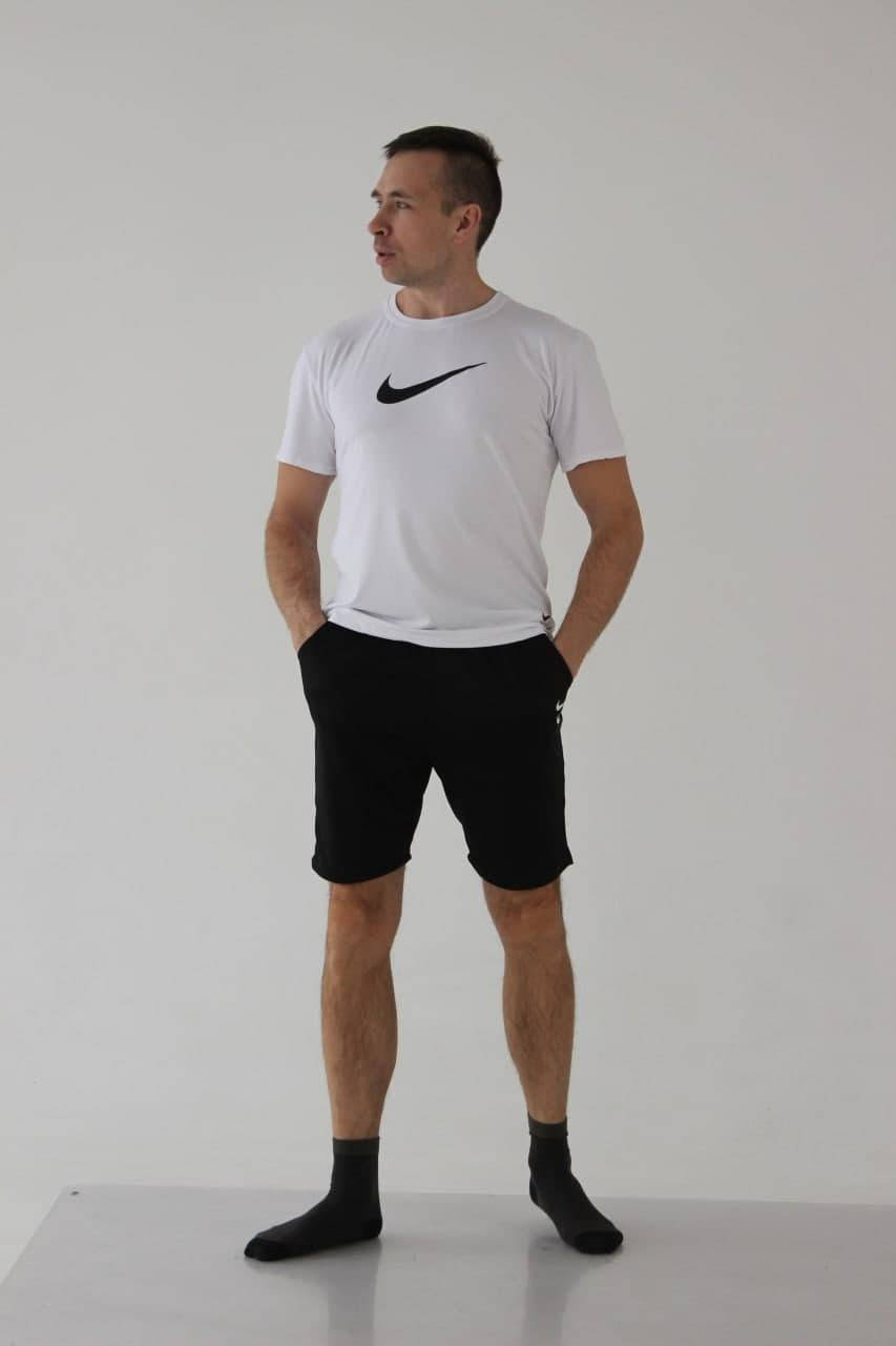 

Мужской спортивный комплект костюм Nike Мужская футболка с шортами Nike синий набор