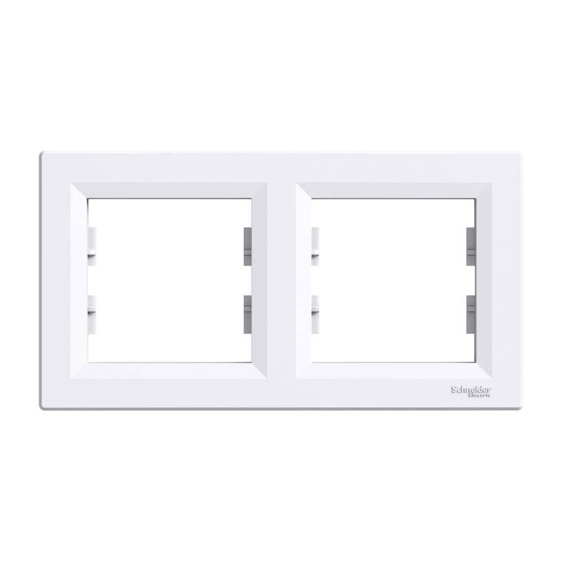 

Рамка 2-постовая горизонтальная Schneider Electric Asfora белый (EPH5800221)