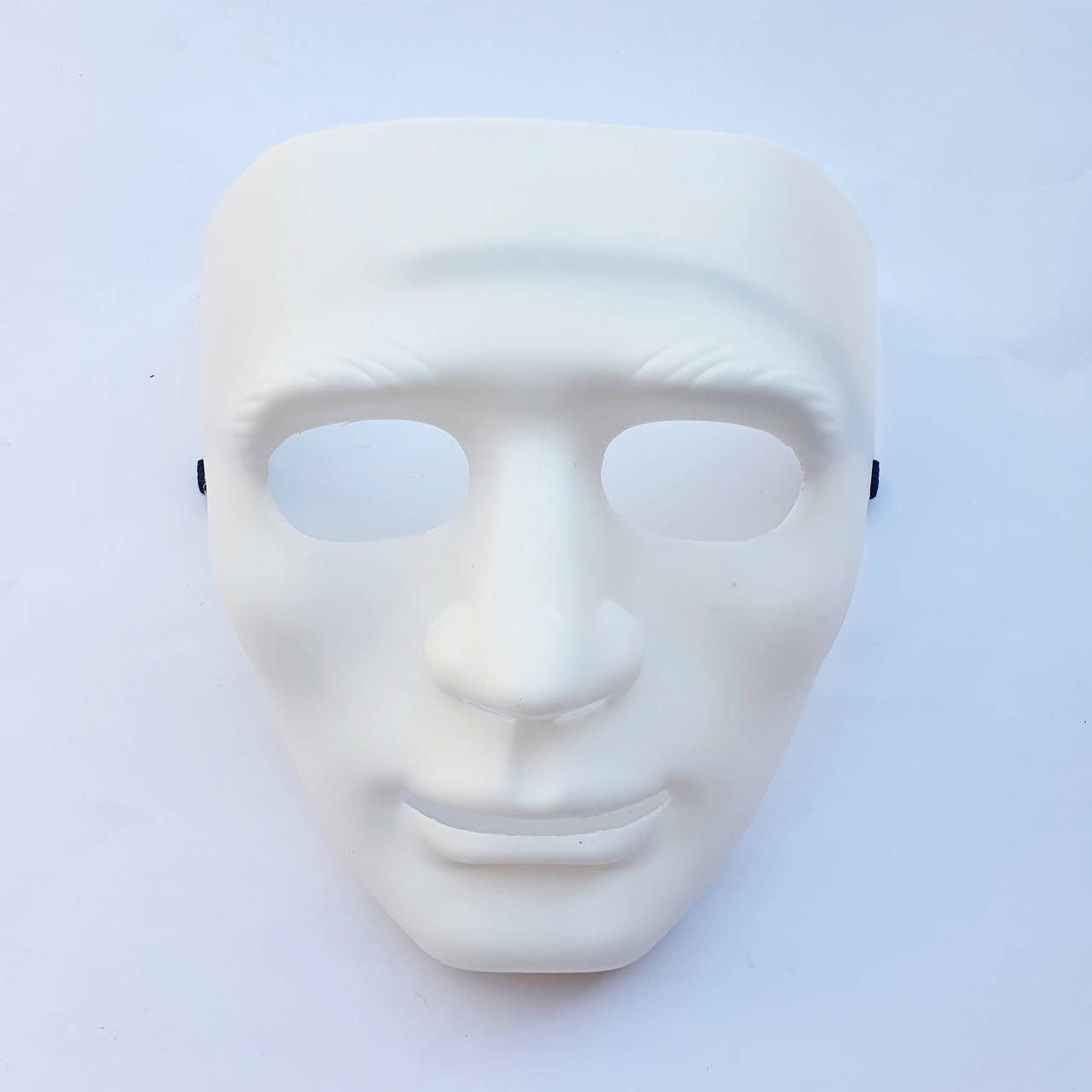 

Маска Безликого Без лица белая, 19х17 см