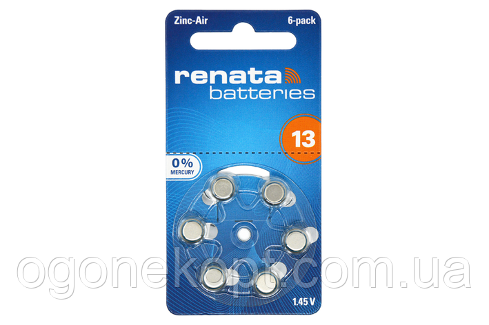 Батарейка RENATA ZA13,PR48, фото 1