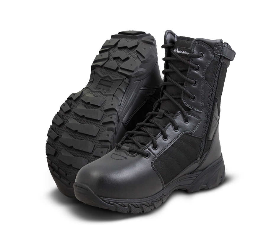 Черевики тактичні Breach 2.0 8" Side-Zip Men's (810201) чорні від Smith & Wesson Boots