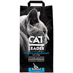 Наповнювач Cat Leader для кішок ультра-комкующийся глиняний, 10 кг