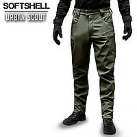 Брюки SoftShell "URBAN SCOUT" OLIVE Армолайн, размер XL (56-58)