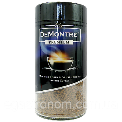 Кава розчинна ДеМонтре преміум DeMontre premium 200g 6шт/ящ (Код : 00-00011744)