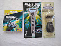 Мужской набор для бритья Gillette MACH 3 .