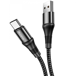 Кабель для зарядки телефону USB Type-C Android HOCO X50 |3A, 1m| Чорний