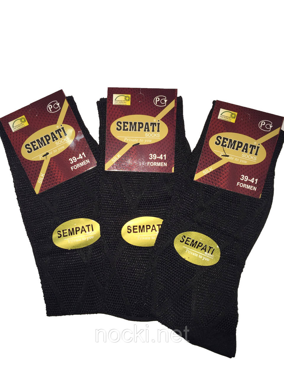 Шкарпетки чоловічі шовк Sempati чорний р.39-41