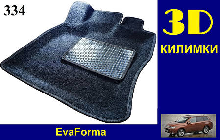 3D килимки EvaForma на Mitsubishi Outlander 3 '12-23, ворсові килимки, фото 2