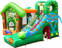 Дитячий надувний батут ігровий центр атракціон "Веселий жираф" Happy Hop