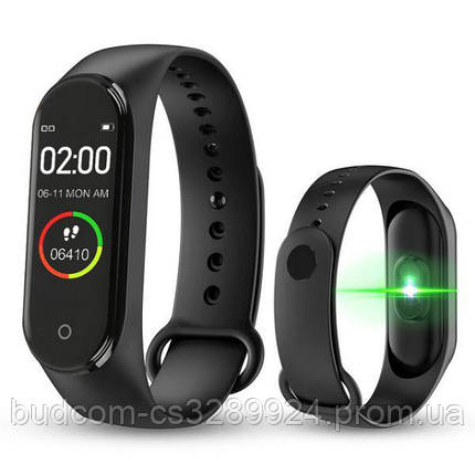 Фітнес браслет Smart Watch M5 Band Classic Black смарт годинник-трекер. Колір: чорний, фото 2