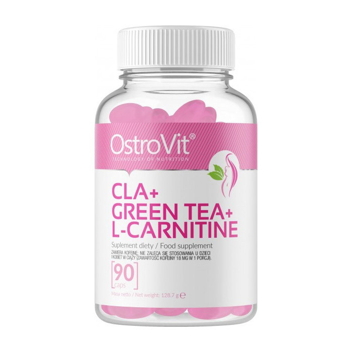 Жироспалювач OstroVit CLA Green Tea L-Carnitine 90 капс