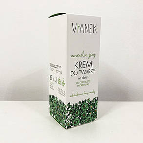 Нормалізуючий денний крем для обличчя Vianek - 50 мл, фото 2