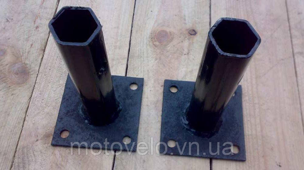 Труба-перехідник 260мм до колеса, ступиця до мотоблока HT-105,HT-135 (ПАРА)