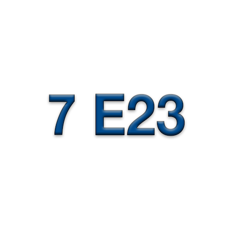 7 E23