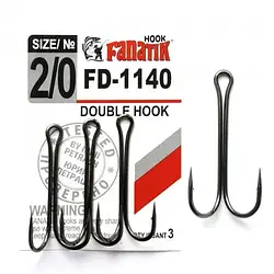 FD-1140 No2/0 Подвійний гачок Fanatik NEW (35367)