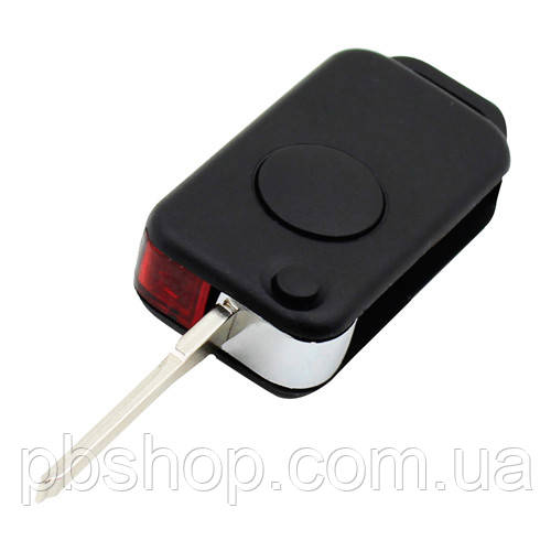 Викидний ключ, корпус під чіп, 1кн, Mercedes, HU64