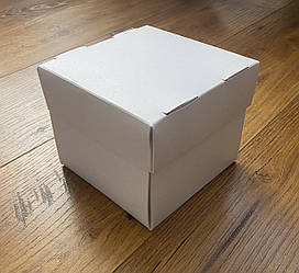 Коробка під бургер біла, 120*120*110 мм. (упаковка 100 шт.)