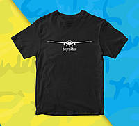 Мужская футболка с принтом "Байрактар. Bayraktar" (черный) Push IT