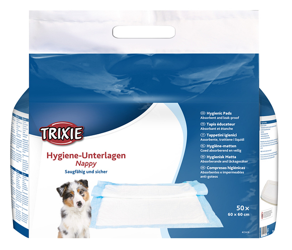 Пелюшки вбираючі для собак 60 х 60 см Trixie TX-23418 (ціна за 1 пелюшку)