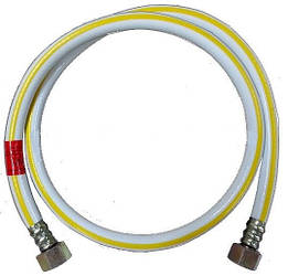 Шланг газовий білий 50 см зі сталевою гайкою