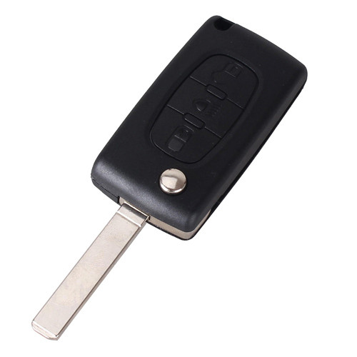 Викидний ключ, корпус під чіп, 3кн, Citroen, ніша CE0523