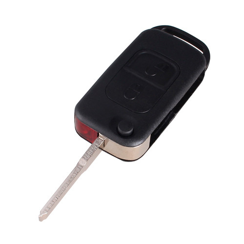 Викидний ключ, корпус під чіп, 2кн, Mercedes, HU64