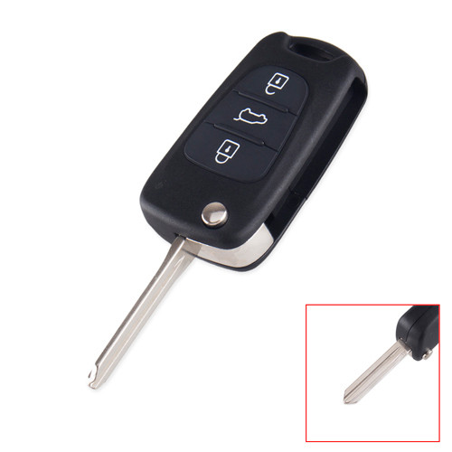 Викидний ключ, корпус під чіп, 3кн, KIA, HY14