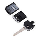 Викидний ключ, корпус під чіп, 2кн, Mazda, фото 3